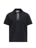 Polo in cotone con zip