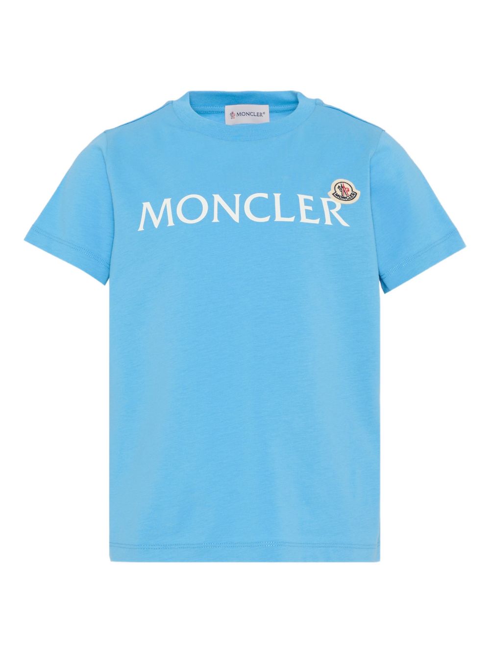 T-shirt in cotone organico a maniche corte L19548C0001089AFV 70G MONCLER KIDS 