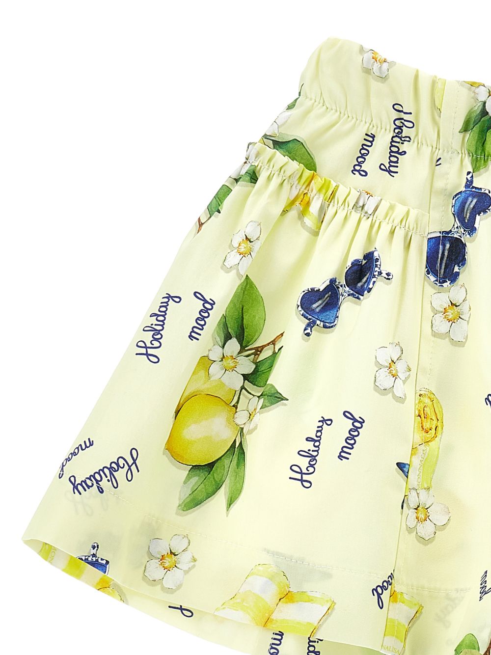 Shorts stampati con elastico in vita 11G4177624 0014 MONNALISA KIDS 