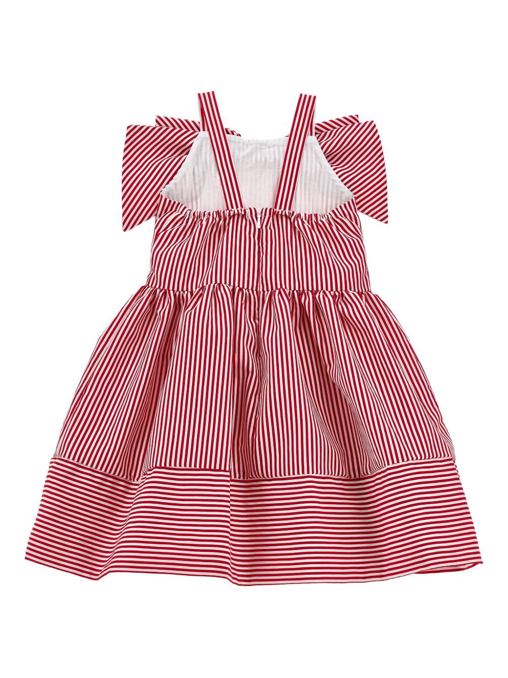 Abito a righe con spalline sottili 11G9147315 9944 MONNALISA KIDS 