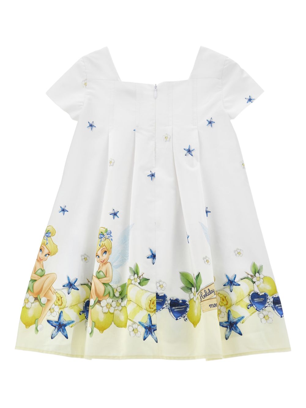 Abito Trilly con stampa limoni e stelle marine 11G9217628 9914 MONNALISA KIDS 