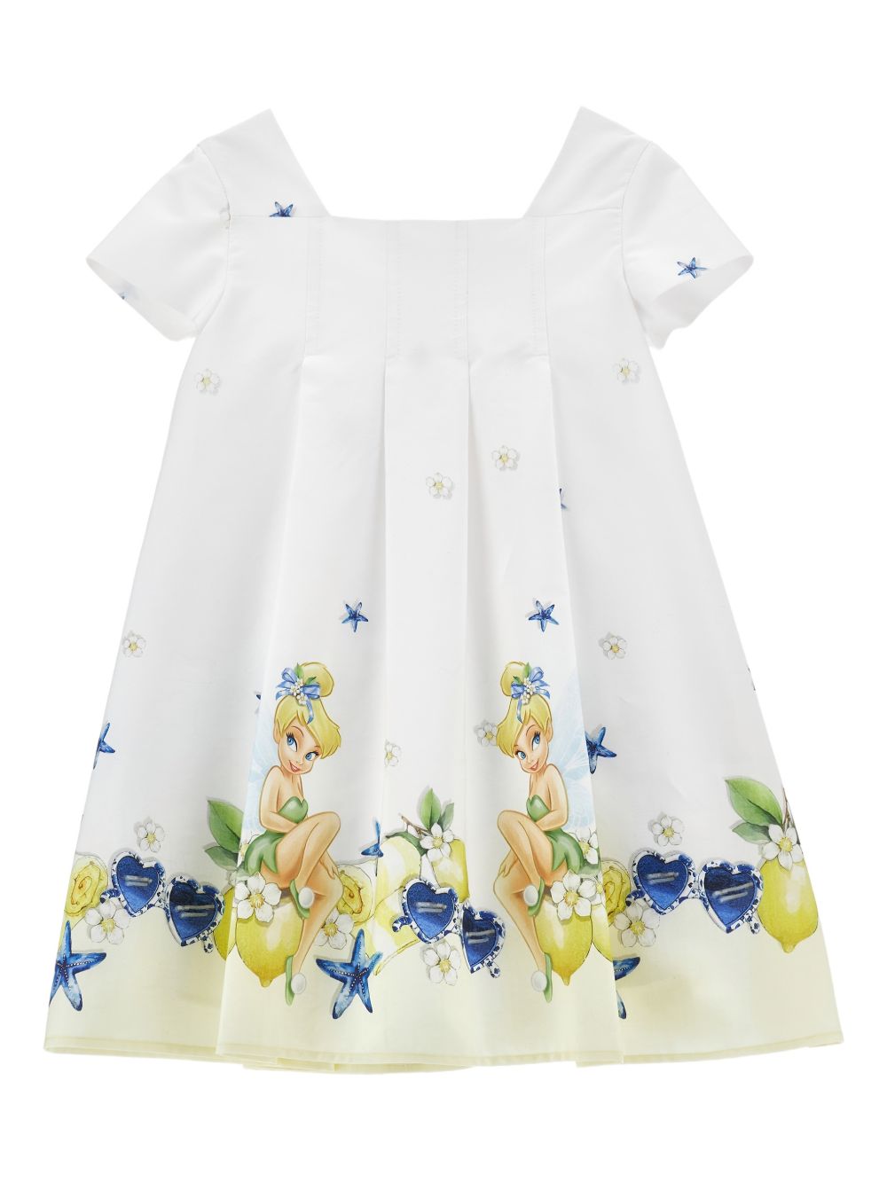 Abito Trilly con stampa limoni e stelle marine 11G9217628 9914 MONNALISA KIDS 