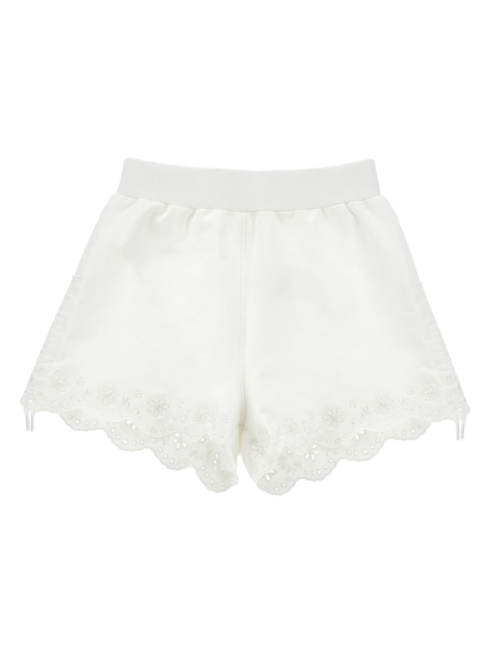 Shorts ricamati con vita elastica 17G4017014 0001 MONNALISA KIDS 
