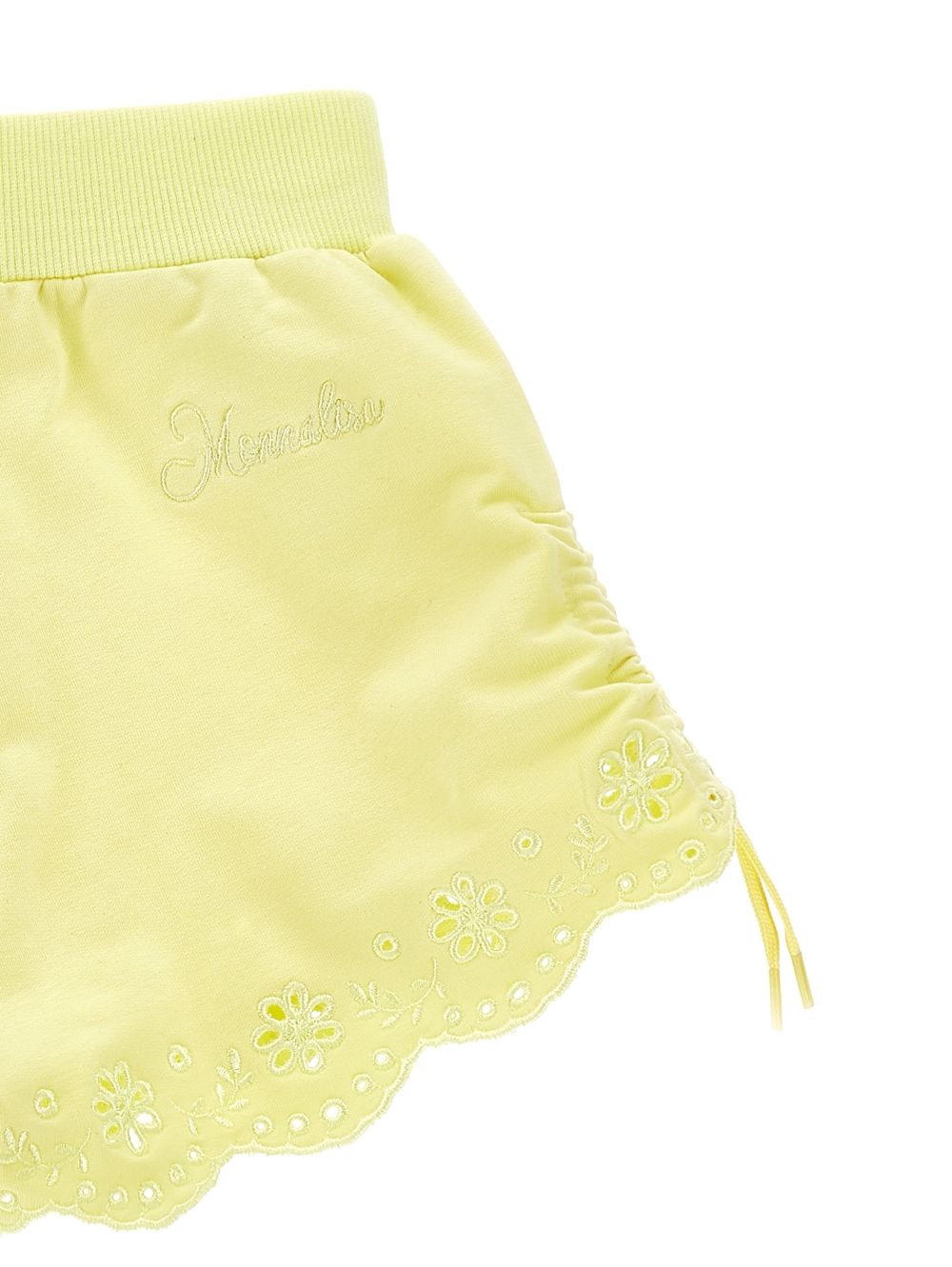Shorts con ricamo sangallo 17G4017014 0014 MONNALISA KIDS 