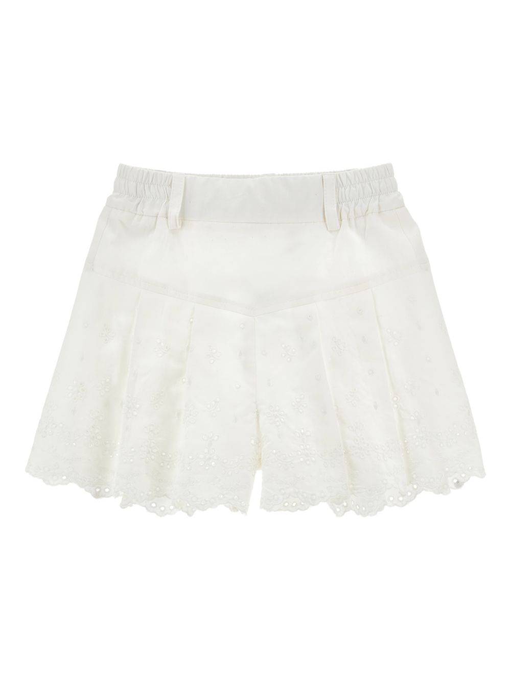 Shorts in pizzo con elastico in vita 17G4077043 0099 MONNALISA KIDS 