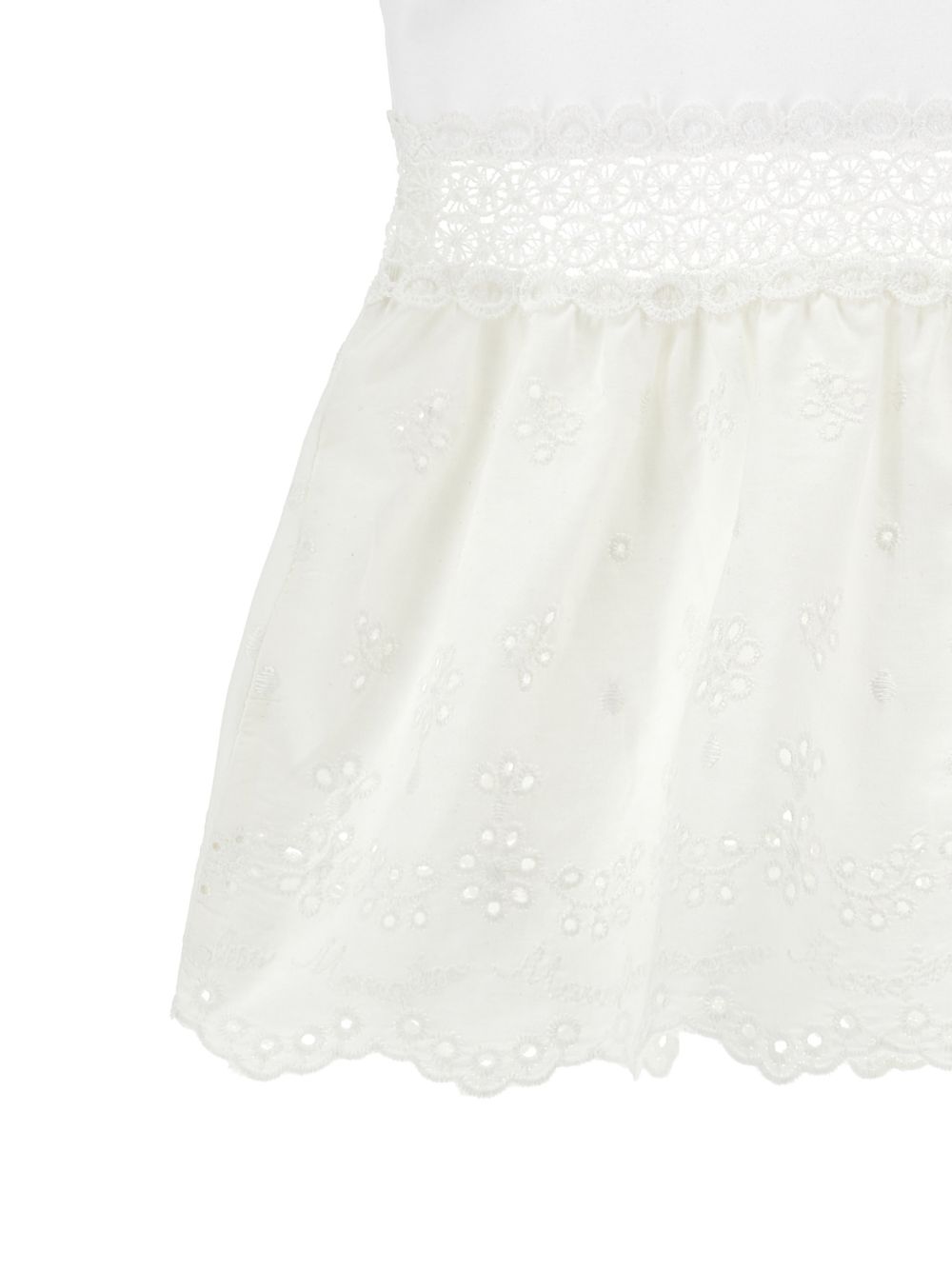 Top con gonna in tulle ricamato 17G6047005 0099 MONNALISA KIDS 