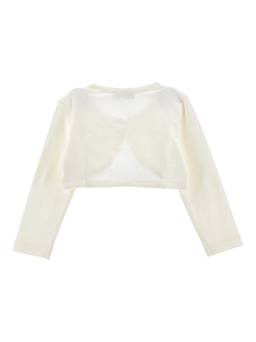 Cardigan panna con bottone gioiello 17G8027204 0001 MONNALISA KIDS 