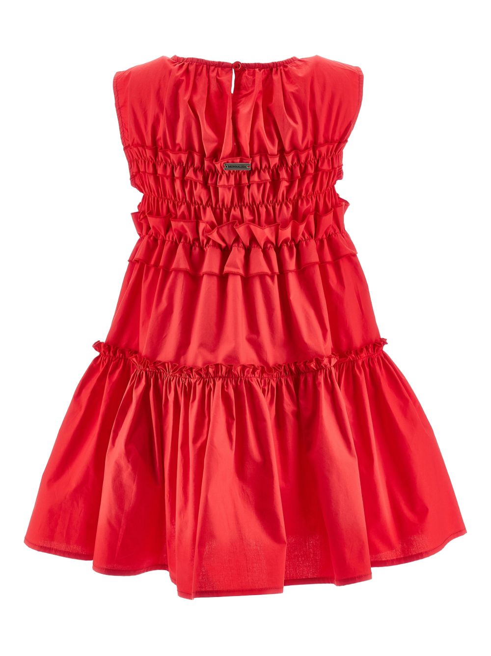 Abito con rouches e balza 17G9107116 0044 MONNALISA KIDS 