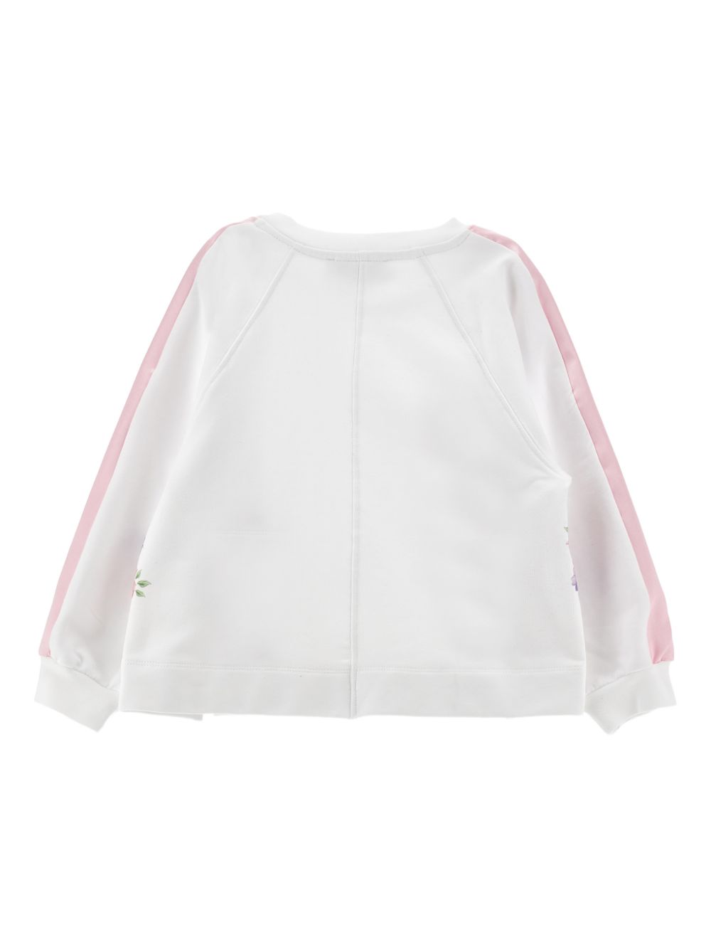 Felpa con stampe floreali e righe laterali 19G6007007 9990 MONNALISA KIDS 