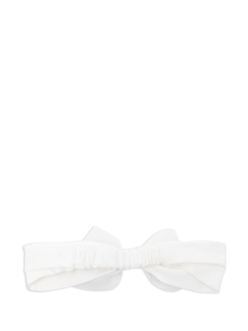 Cerchietto in cotone avorio con fiocco 73G0047112 0001 MONNALISA KIDS 