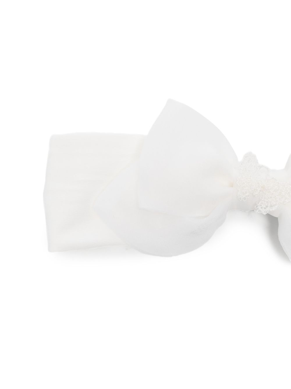Cerchietto in cotone avorio con fiocco 73G0047112 0001 MONNALISA KIDS 