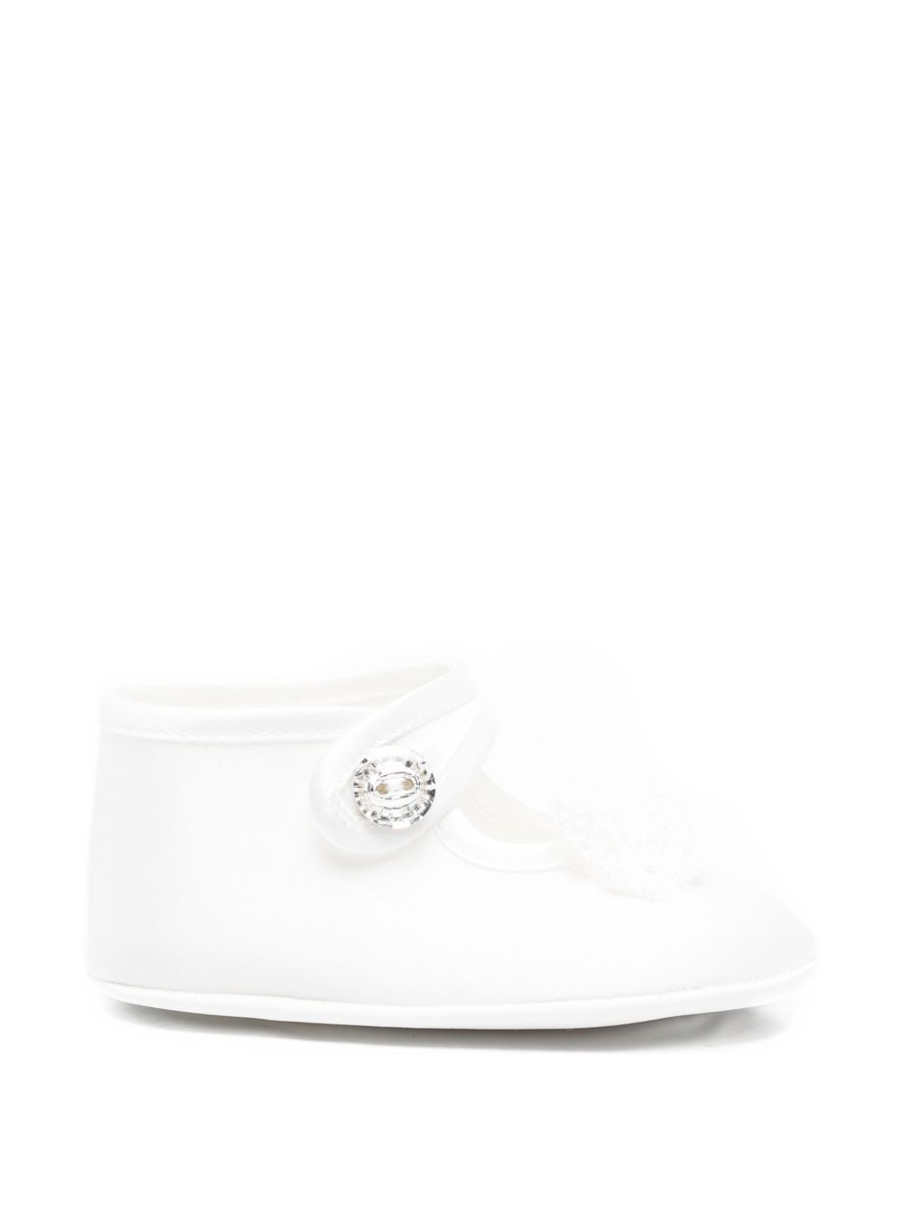 Ballerine avorio con appliqué farfalla 73G0077121 0001 MONNALISA KIDS 
