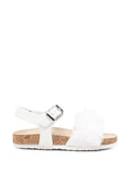 Sandali con fibbia e rouches