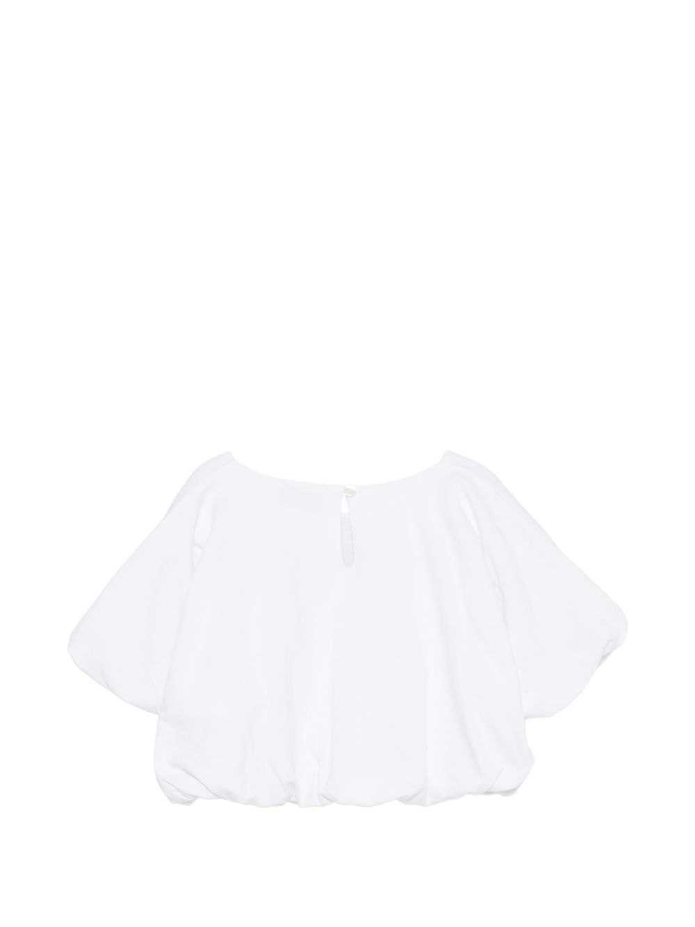 T-shirt con logo ricamato HAM04BLBA10 10101 MOSCHINO KIDS 