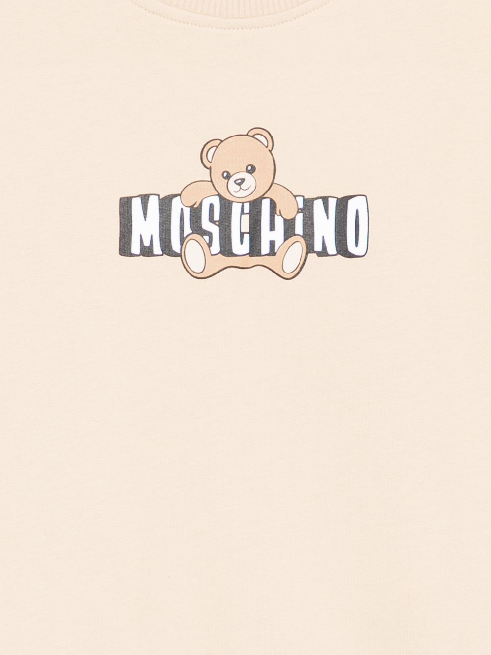Felpa girocollo con orsetto HUF09ULCA19 20829 MOSCHINO KIDS 