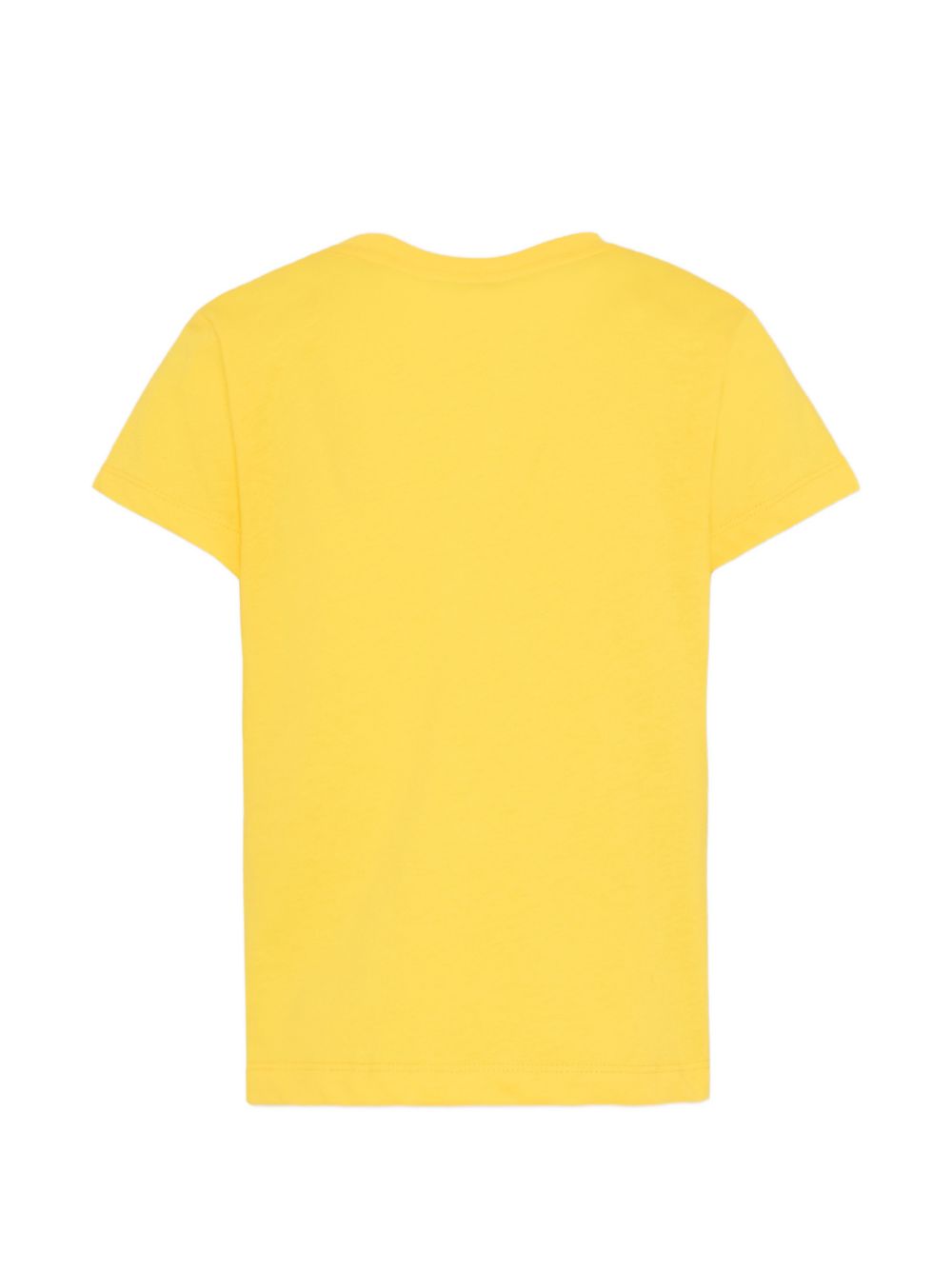 T-shirt in cotone girocollo HUM05OLAA03# 50577 MOSCHINO KIDS 