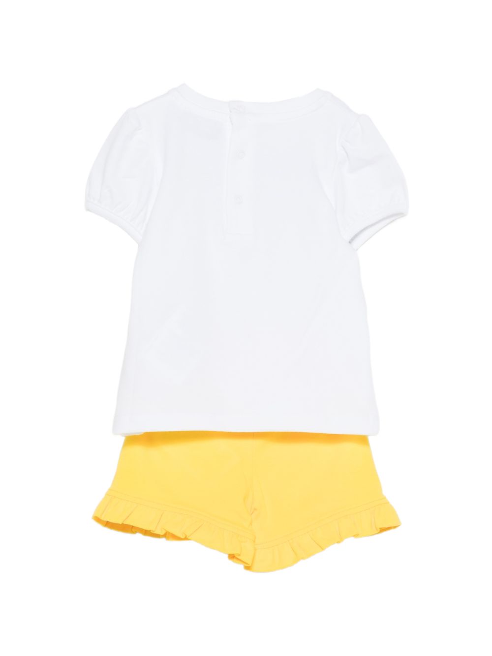 Completo t-shirt e shorts con orsetto MBG01OLBA00 82673 MOSCHINO KIDS 