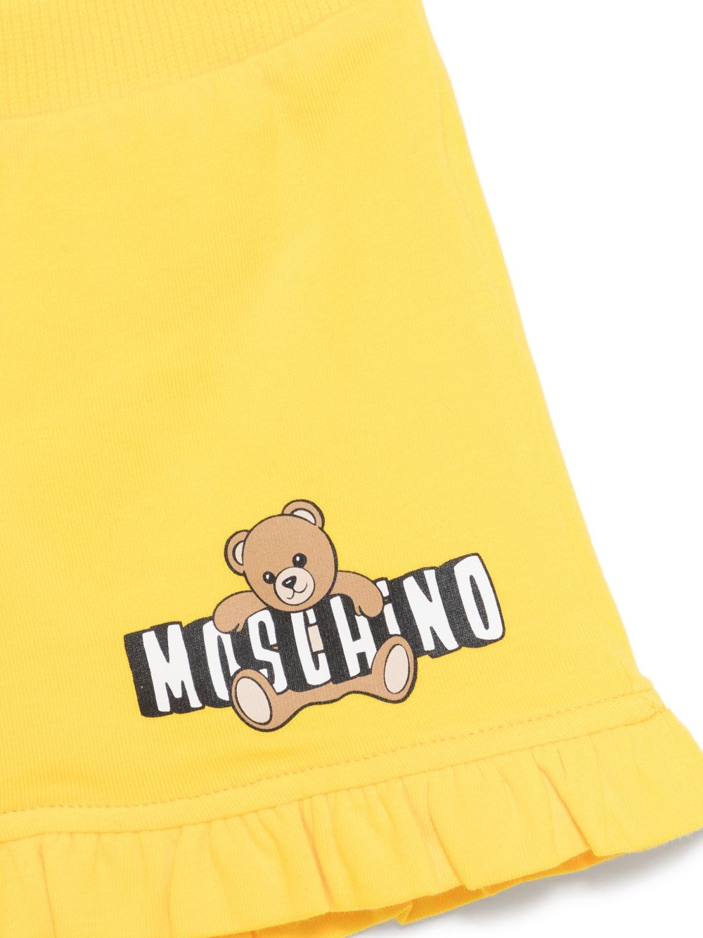Completo t-shirt e shorts con orsetto MBG01OLBA00 82673 MOSCHINO KIDS 
