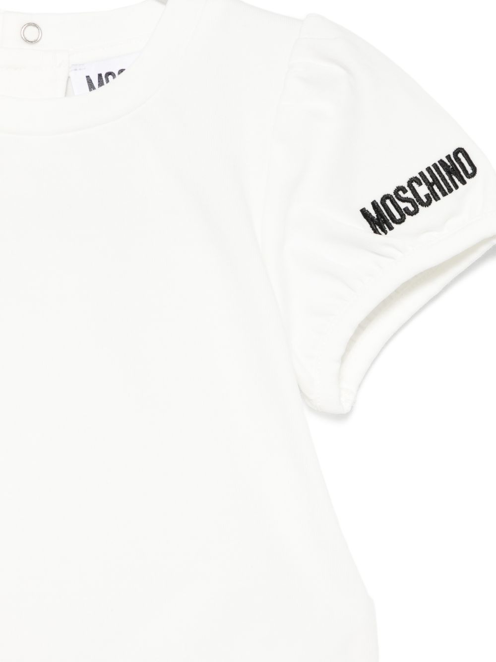 Abito con salopette in denim MDG01VLXE43 40332 MOSCHINO KIDS 