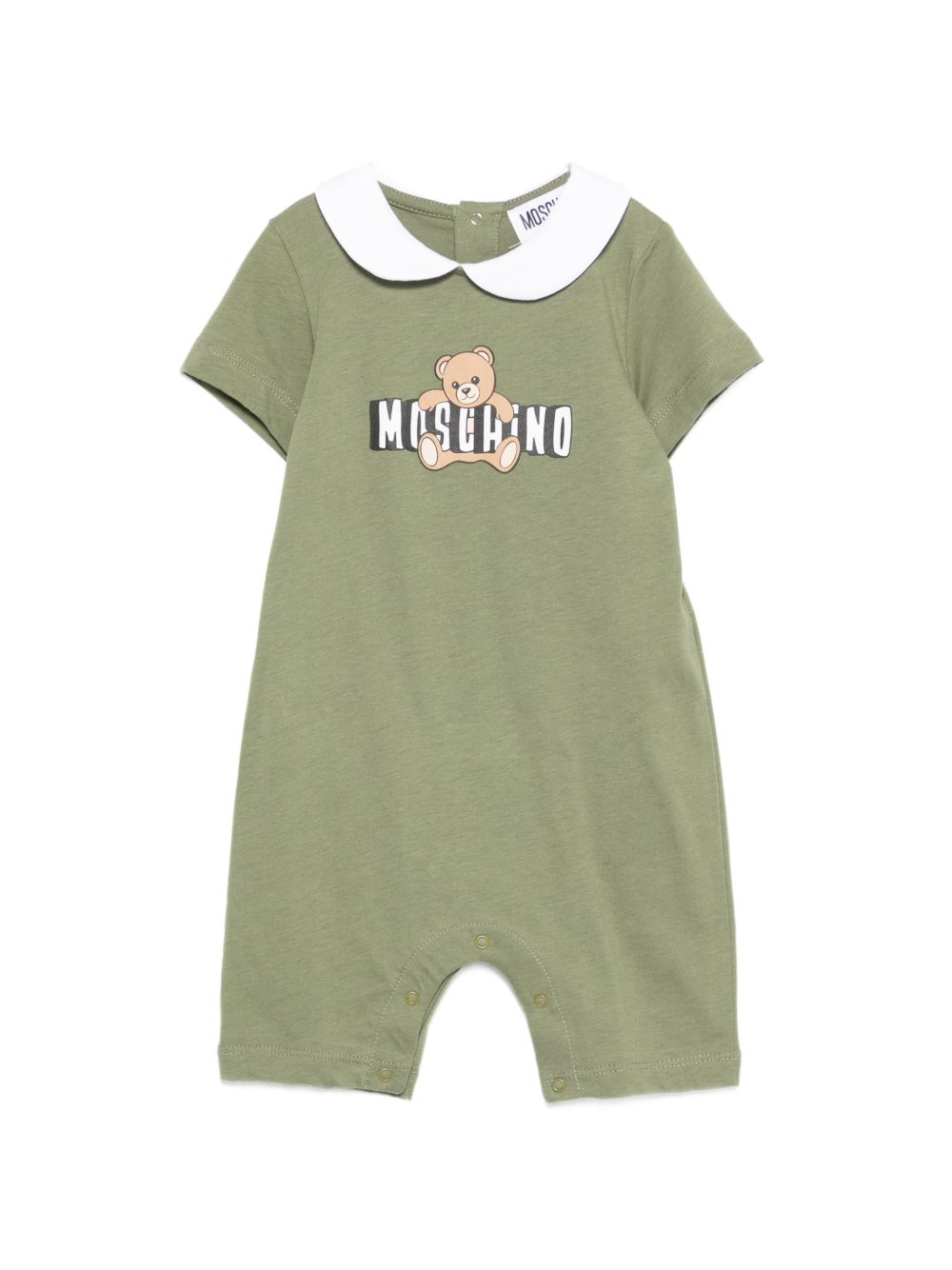 Pagliaccetto con colletto a contrasto MNY03YLAA03 30037 MOSCHINO KIDS 