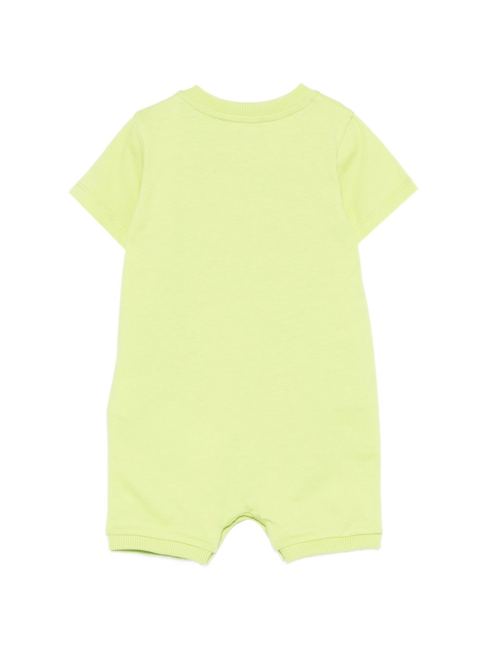 Tutina a maniche corte con stampa MTY022LAA01 30355 MOSCHINO KIDS 