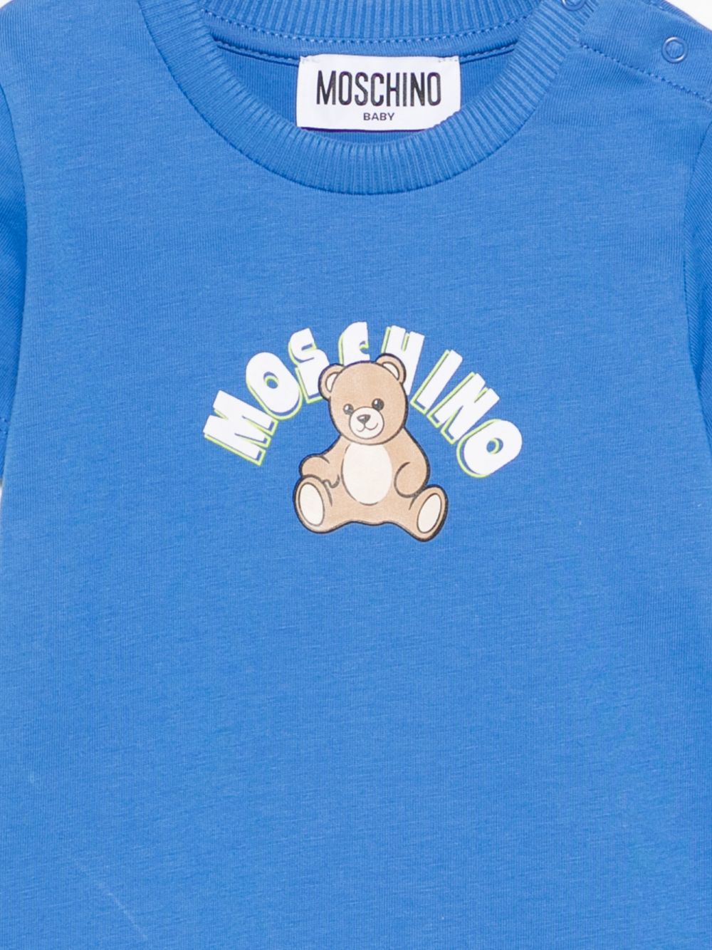 Pagliaccetto con stampa MTY022LAA01 40630 MOSCHINO KIDS 