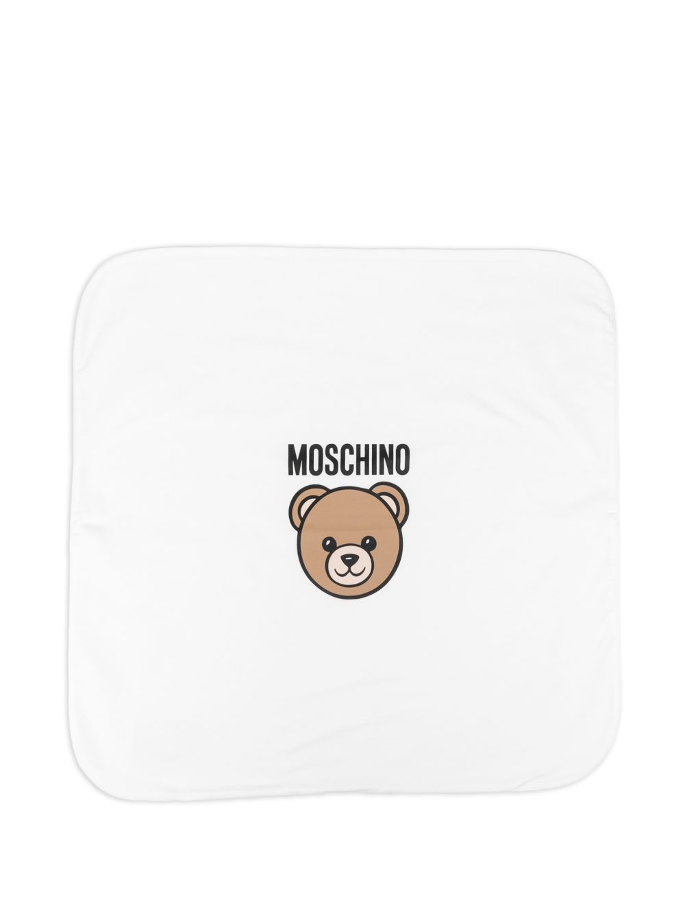 Copertina per neonato con stampa orsetto MUB00MLCA19 10063 MOSCHINO KIDS 