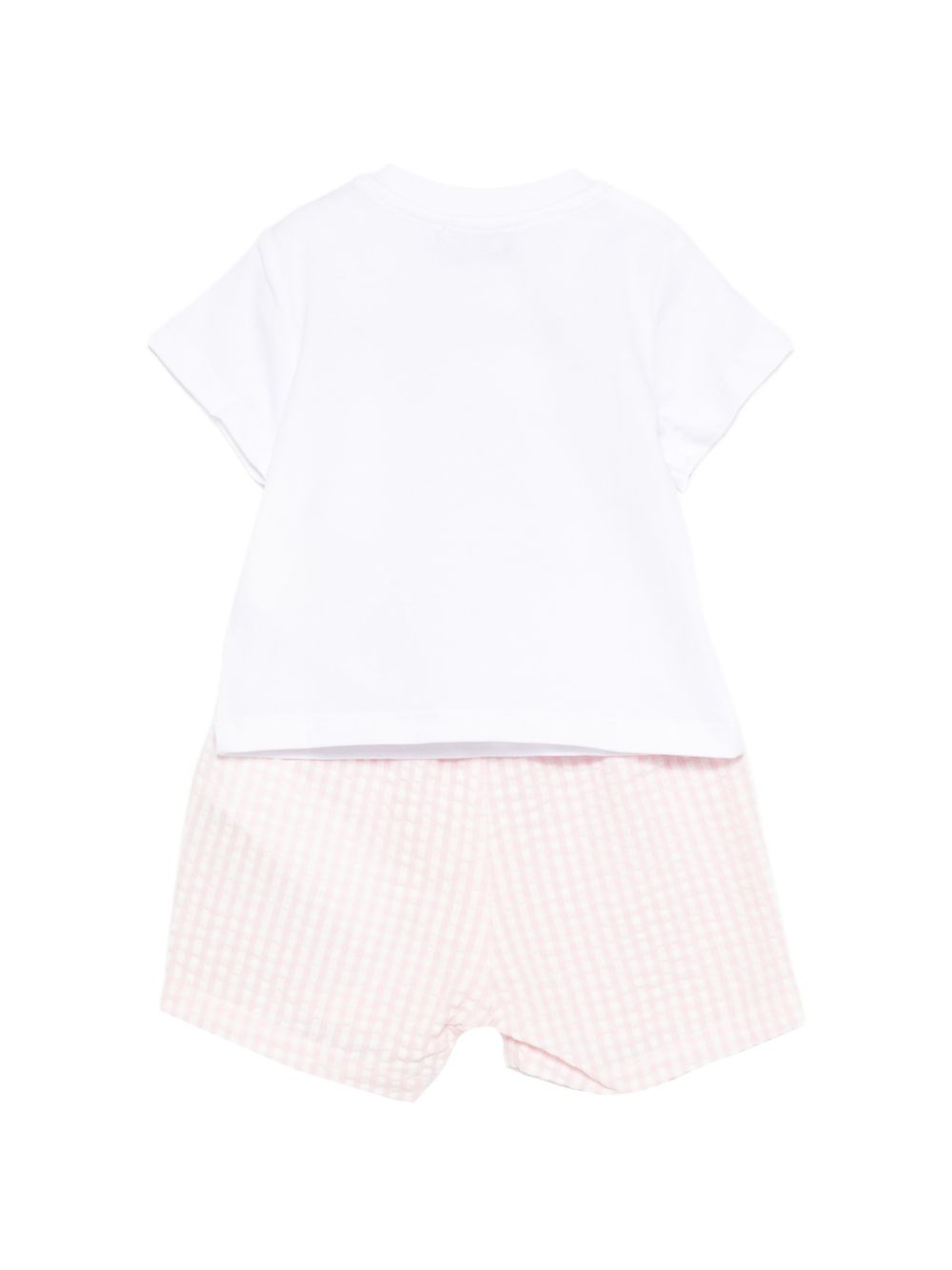 Completo t-shirt e shorts in cotone MUG01SLZE10 82543 MOSCHINO KIDS 