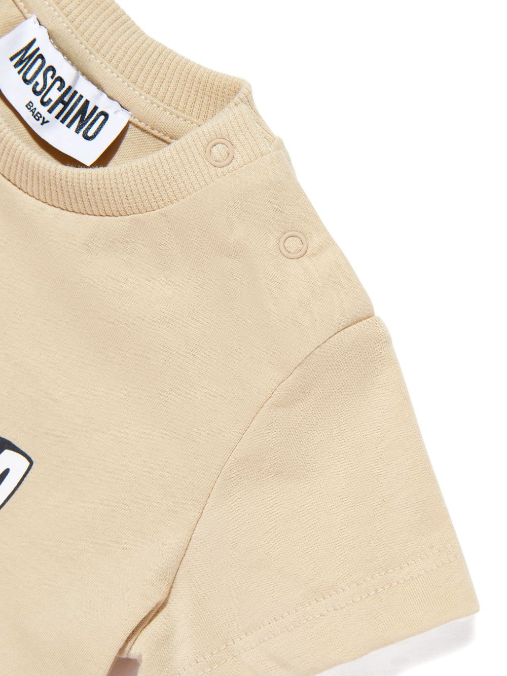 T-shirt in cotone con orsetto MUM04PLAA03 20829 MOSCHINO KIDS 