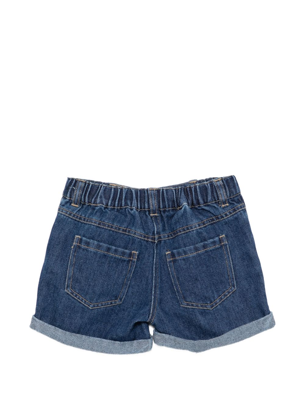 Shorts in denim con risvolto MUQ01TL0E34 41104 MOSCHINO KIDS 