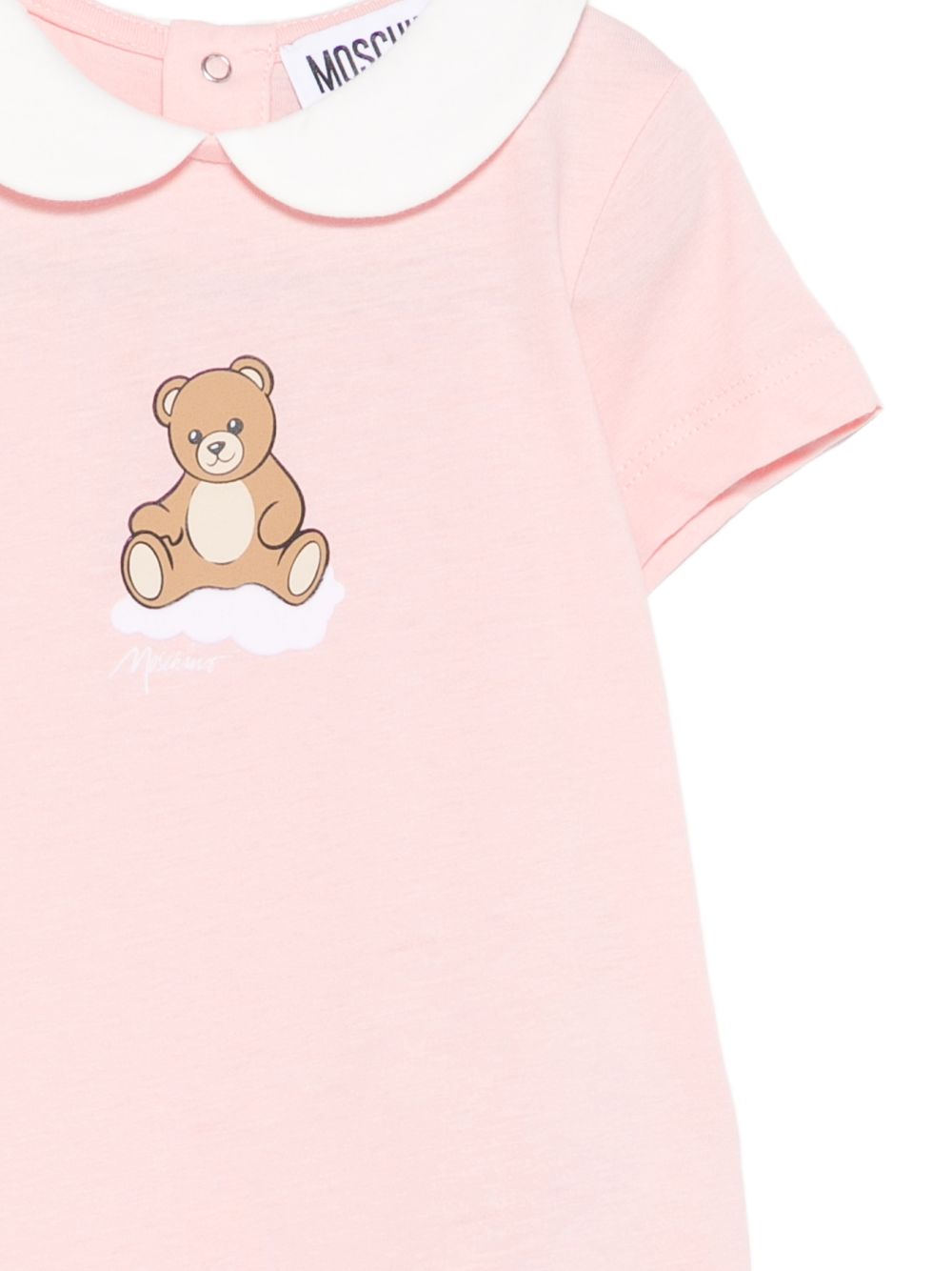 Tutina cipria con colletto MUT04NLAA03 50209 MOSCHINO KIDS 