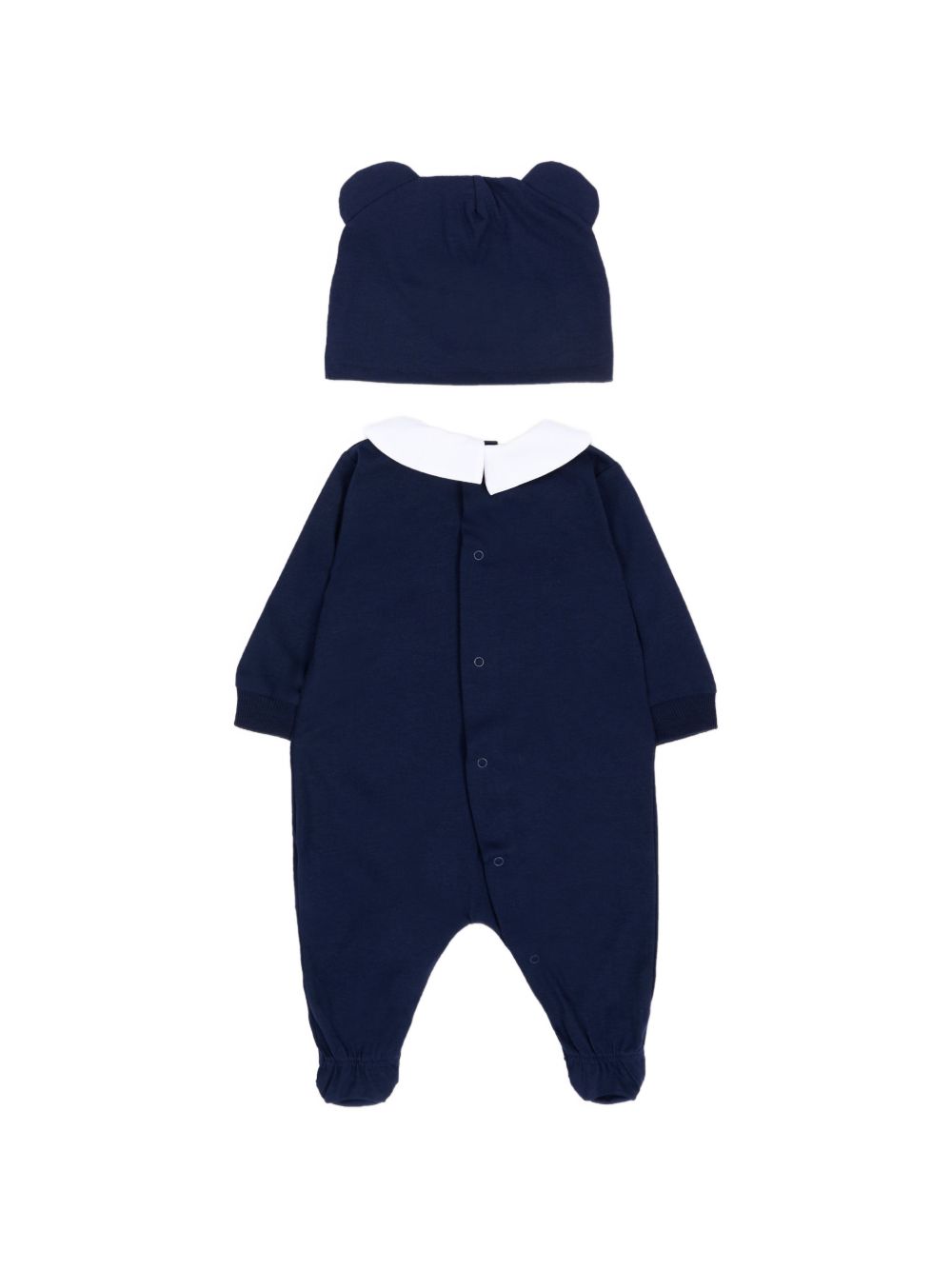 Tutina in cotone con cappellino MUY094LAA02# 40016 MOSCHINO KIDS 