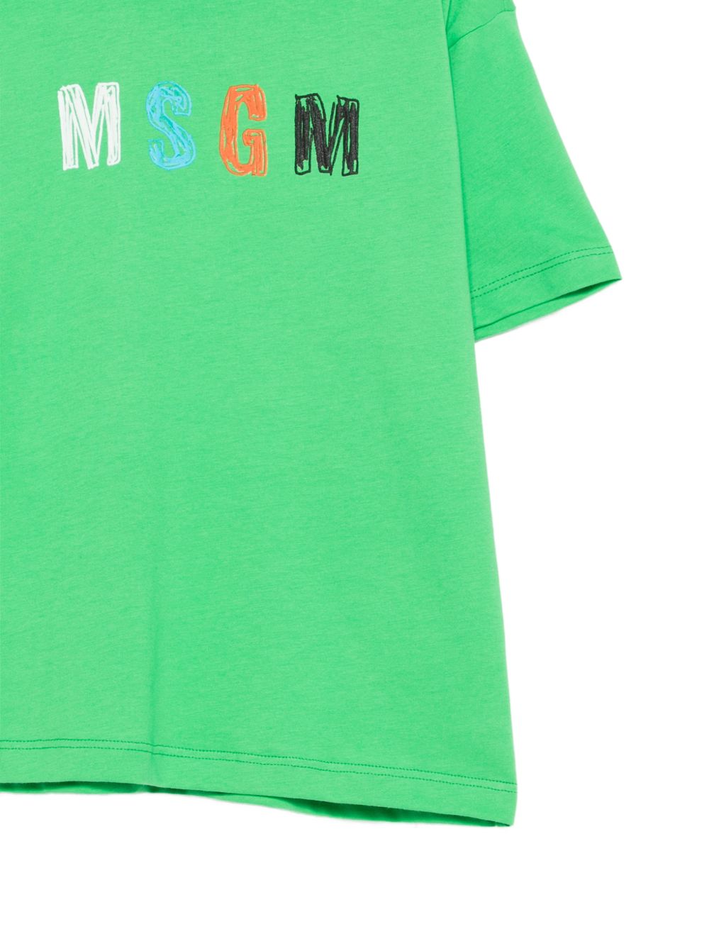 T-shirt in cotone con logo S6MSJBTH232 MS006 MSGM KIDS 