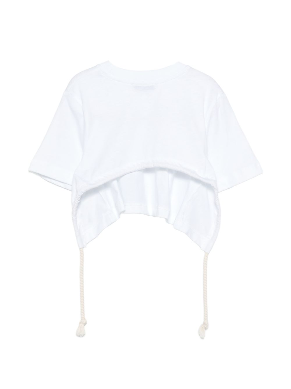 T-shirt con lacci laterali S6MSJGTH179 001 MSGM KIDS 