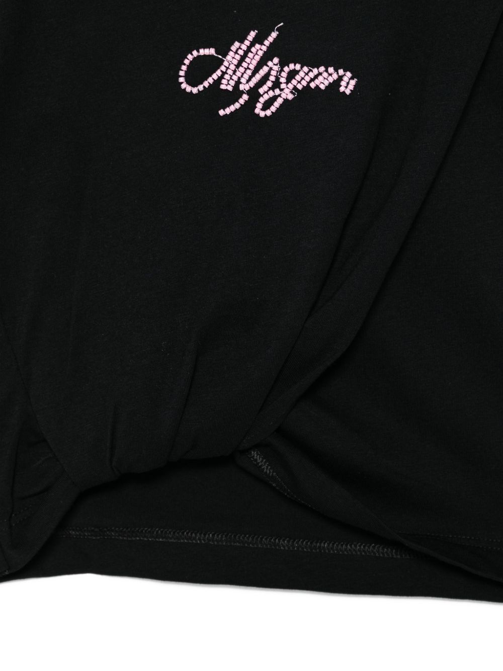 T-shirt con scritta logo S6MSJGTH205 110 MSGM KIDS 