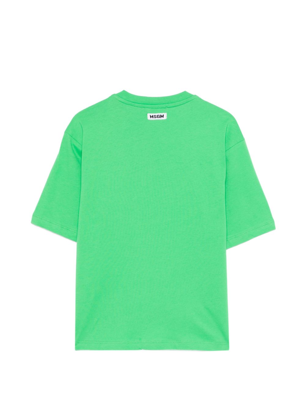 T-shirt in cotone con logo tempestato S6MSJGTH205 MS006 MSGM KIDS 