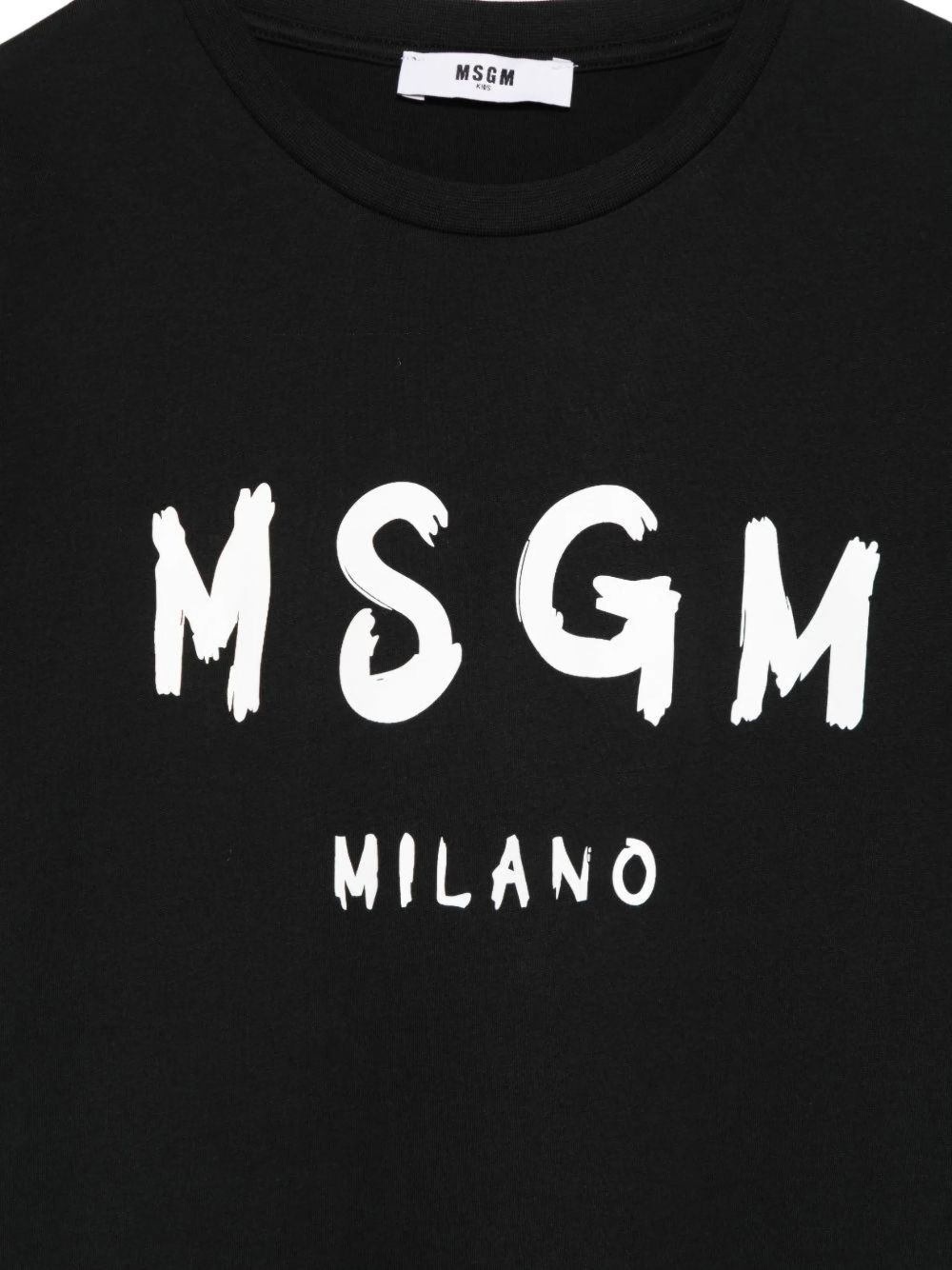 T-shirt in cotone a maniche corte S6MSJUTH001 110 MSGM KIDS 