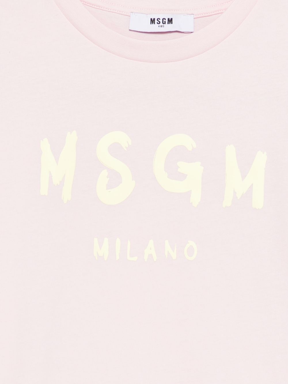 T-shirt in cotone girocollo S6MSJUTH001 MS076 MSGM KIDS 