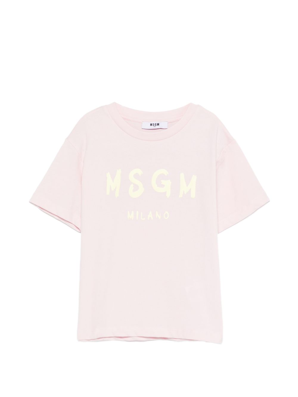 T-shirt in cotone girocollo S6MSJUTH001 MS076 MSGM KIDS 