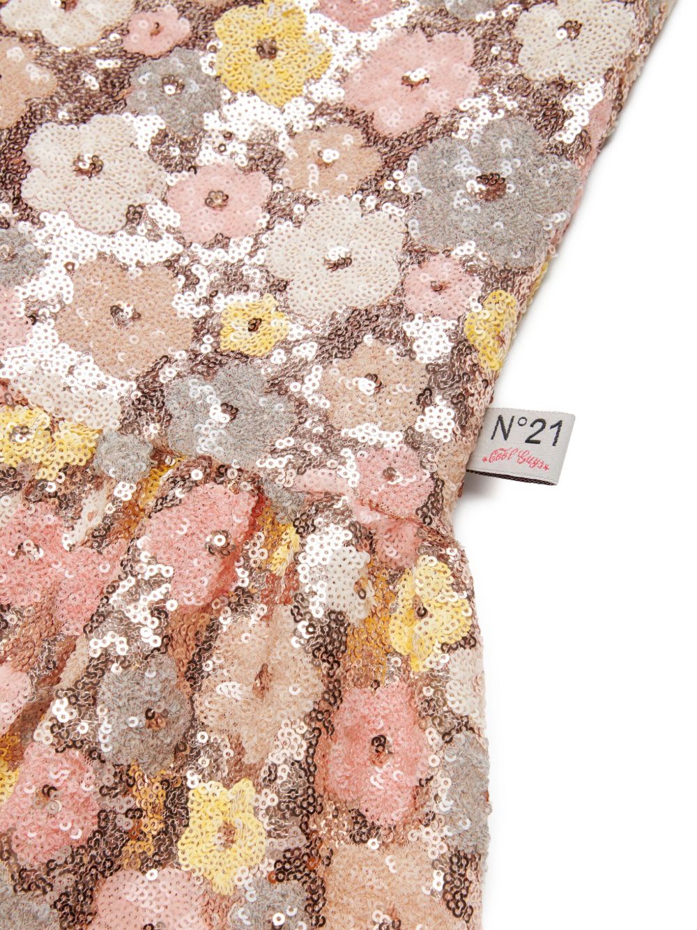 Abito con paillettes floreali volant N2109IN0480 0N321 N21 KIDS 