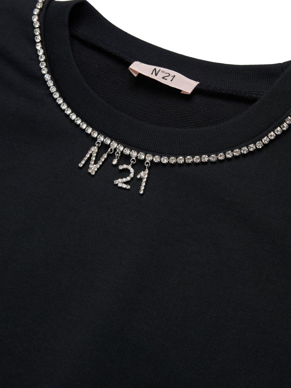 Felpa con dettagli strass N210CRN0487 0N900 N21 KIDS 