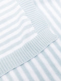 Copertina in cotone organico a righe