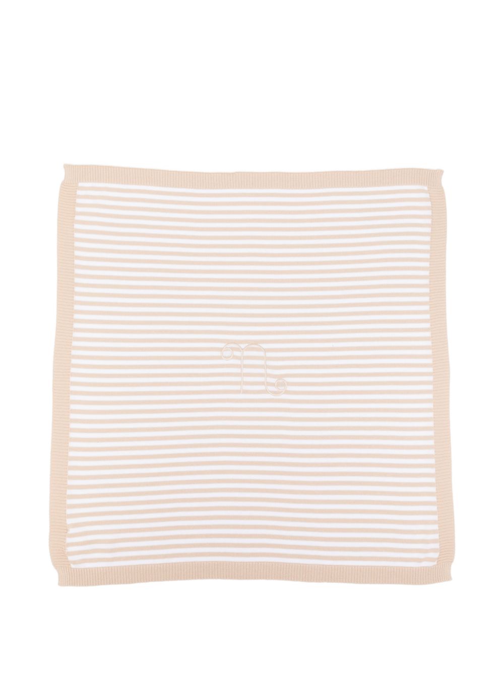 Copertina in cotone organico a righe E26008 BEIGE NANAN KIDS 