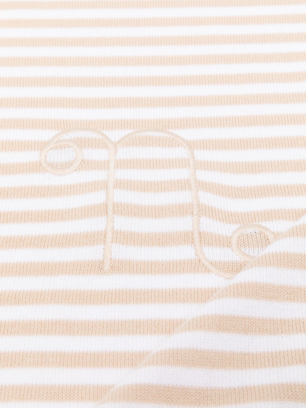 Copertina in cotone organico a righe E26008 BEIGE NANAN KIDS 