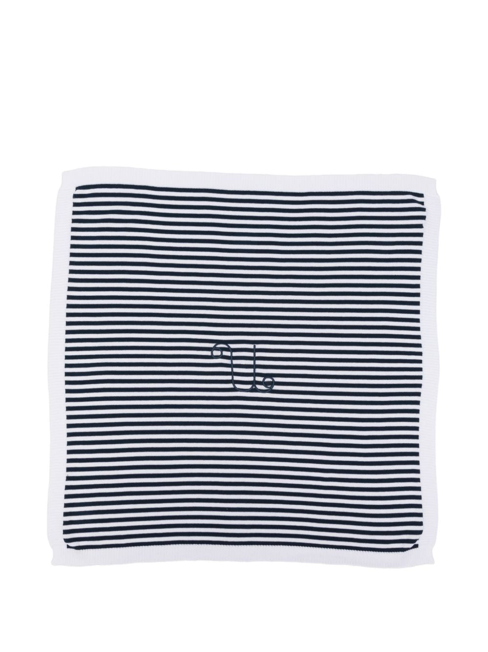 Copertina in cotone organico a righe E26008 BLU NANAN KIDS 