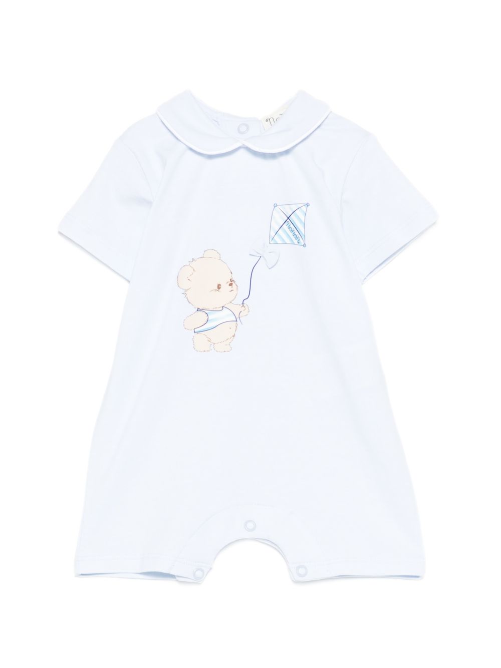 Tutina in cotone con grafica orsetto E26013 AZZURRO NANAN KIDS 