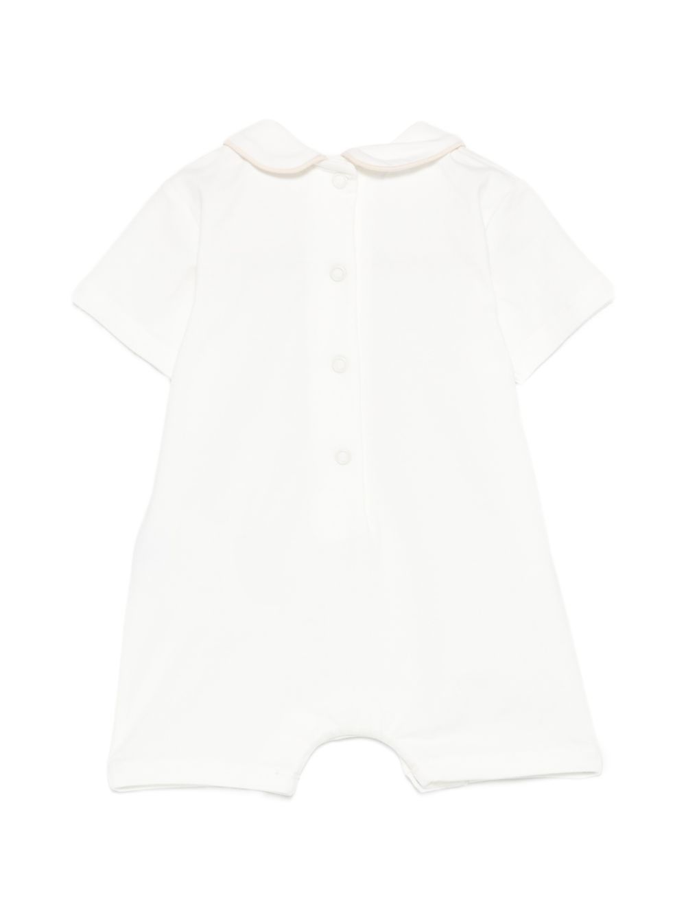 Tutina in cotone con colletto Peter Pan E26013 BIANCO NANAN KIDS 