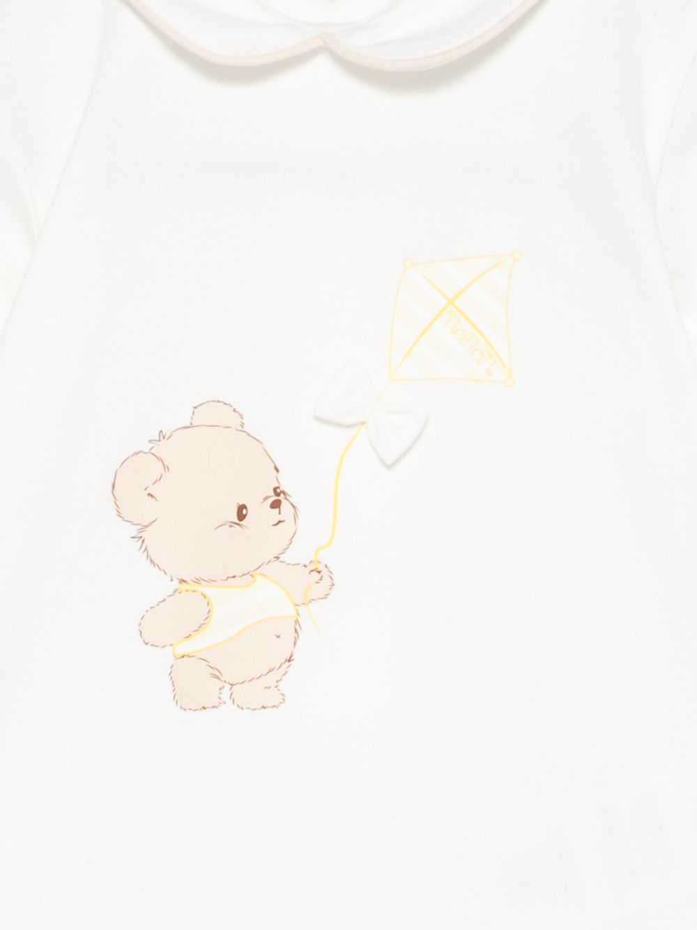 Tutina in cotone con colletto Peter Pan E26013 BIANCO NANAN KIDS 