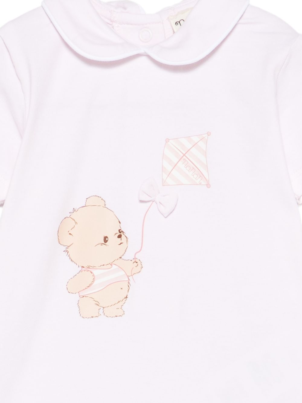 Tutina in cotone con colletto E26013 ROSA NANAN KIDS 