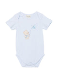 Body neonato manica corta con stampa